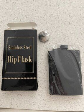 2 Pack Hip Flasks for Liquor, 8 Oz & 12 Oz Stainless Steel Leakproof Thin Flasks